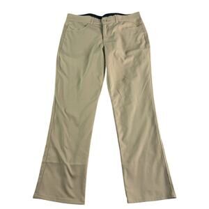 Pebble Beach Golf Pants Men 36x30 Khaki Performance Stretch Flat Front